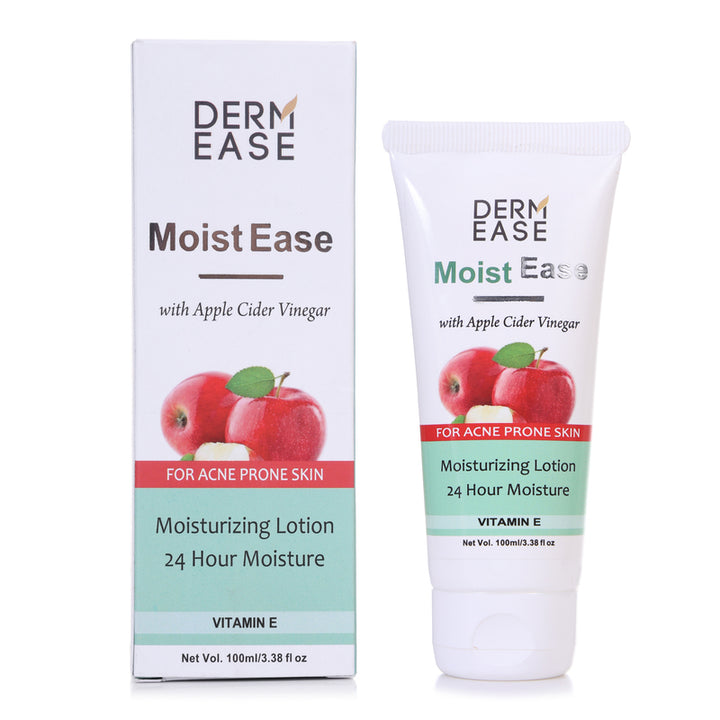 Moist Ease Apple Cider Moisturising Lotion 100ml with Vitamin E for Acne Prone Skin