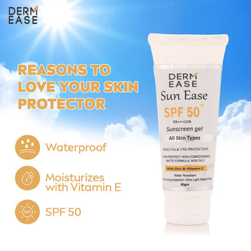 Sun Ease SPF 50+ Sunscreen Gel Description