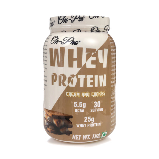 ONPRO WHEY PROTEIN (CREAM & COOKIES FLAVOUR) 1 KG JAR