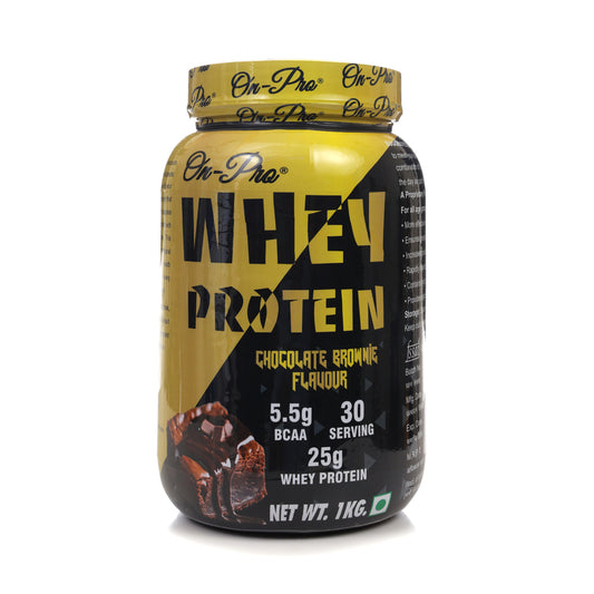 ONPRO WHEY PROTEIN (CHOCOLATE BROWNIE FLAVOUR) 1 KG JAR